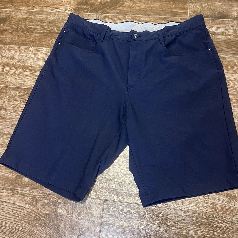 FootJoy Mens Navy Blue Performance Golf Shorts Size 36 Stretch Lightweight FJ